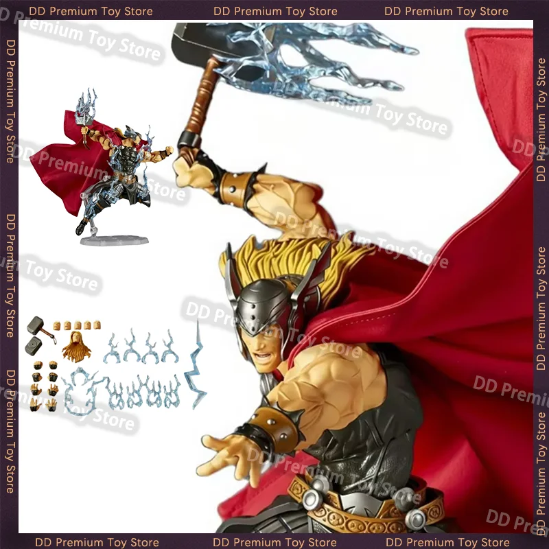 

In Stock Ko KAIYODO Revoltech Thor Joint Enhanced Version Action Figure Thors Anime Figure Desktop Decoration Anime Figure Toys