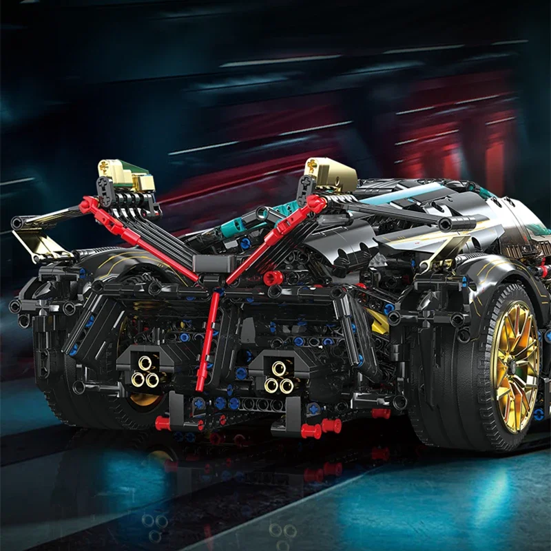Nuovo 1:8 High-Tech MOC MY88001C 2472 Pz Con Motore Super Racing Sport V12 Modello di Auto Building Blocks Giocattoli Dei Mattoni Regali di Natale