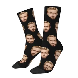 Y2K Happy Funny Men'S Harajuku Ryan Gosling Face Sexy Glasses Sock Polyester Graphic Women'S Socks Spring Summer Autumn Winter