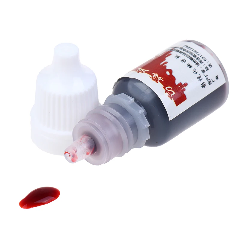 5ml Fake Blood Halloween Cos Simulation Of Human Vampire Human Teeth Hematopoietic Props Halloween Holiday Party Supplies