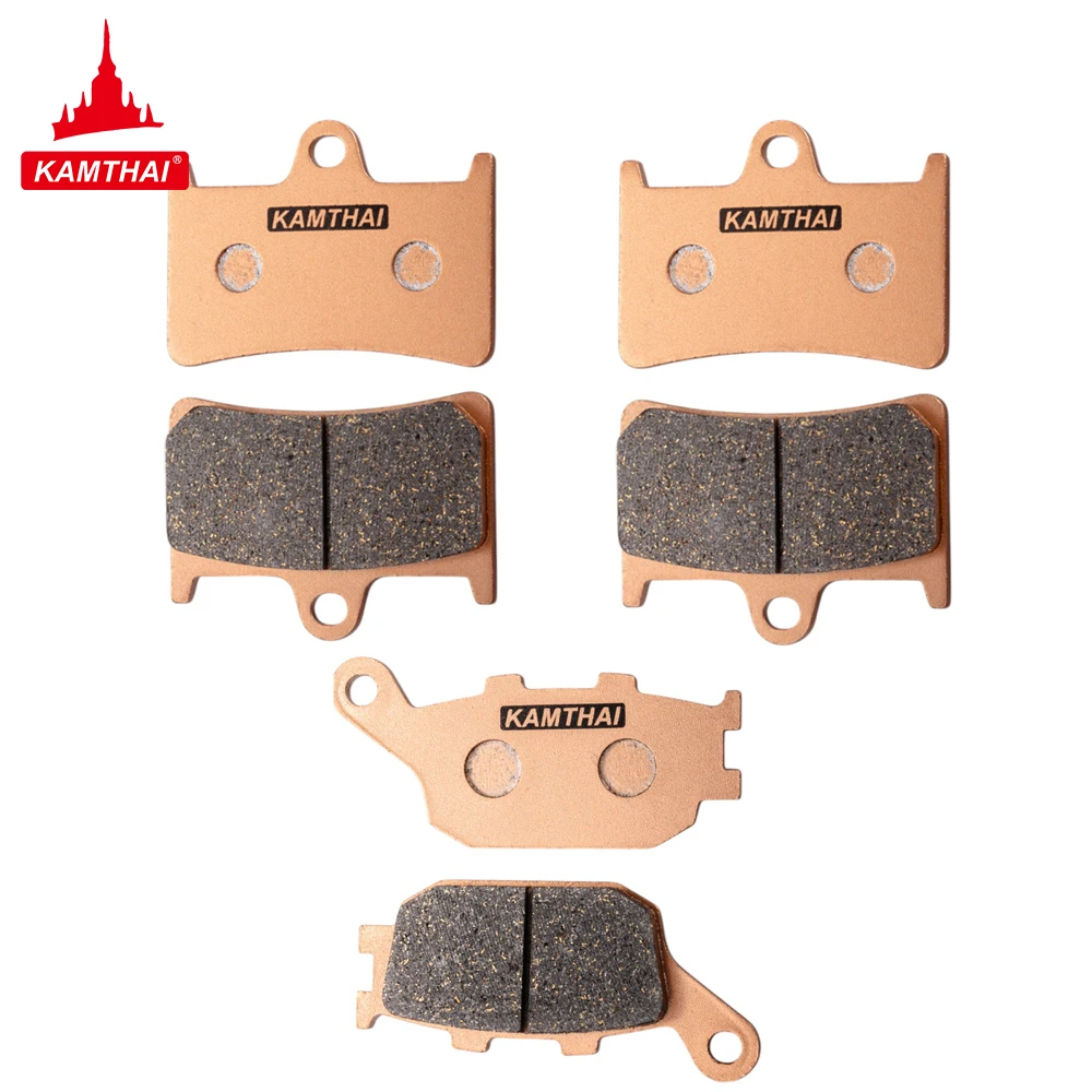 

KAMTHAI Motorcycle Front Rear Brake Pads for Yamaha YZFR1 YZFR6 FAZER600 XTZJ200 TDM900 FAZER 1000 MT07 MT09 MT10 Tracer 900