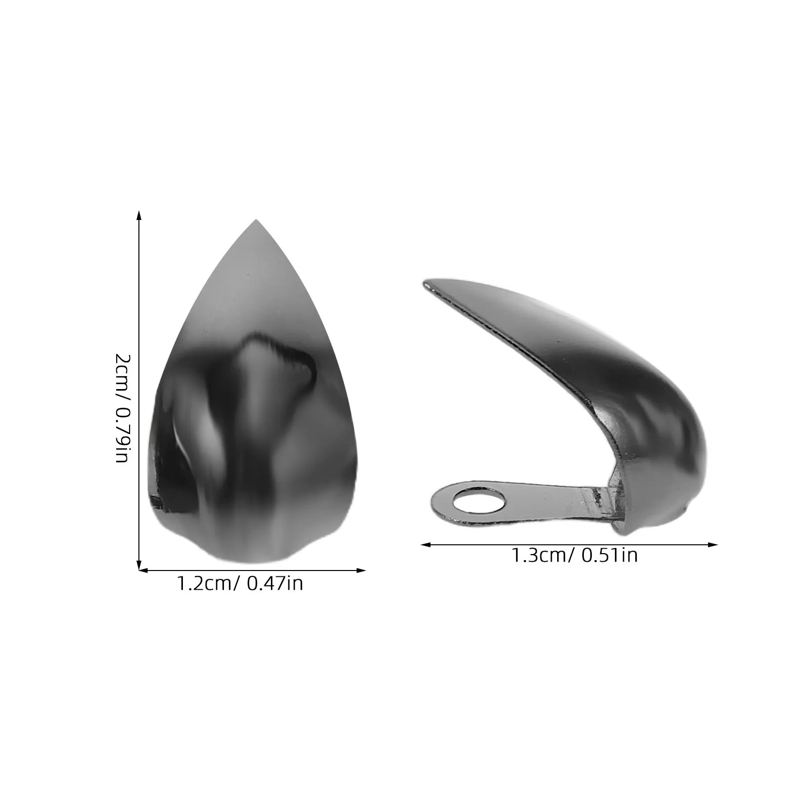3Pairs High Heel Protective Caps Metal Pointed Shoe Tip Protectors Daily Use Special Events Shoe Guards