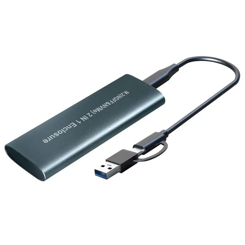 

Корпус PCIe SSD 10 Гбит/с M.2 NVME, USB-адаптер, алюминиевый-магниевый корпус типа C Gen2Dual для 2230 2242 2260