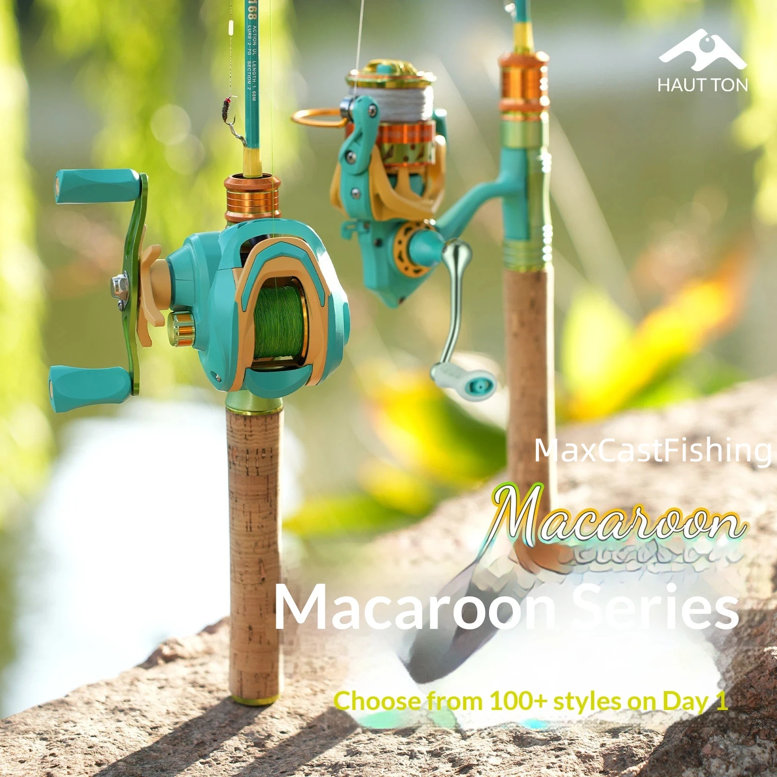 

Macaron Ul Micro Lure Rod 168 Cm 2 Section Ul Action 2 To 7 G Cork Handle Baking Paint Stream Fishing For Beginner Anglers