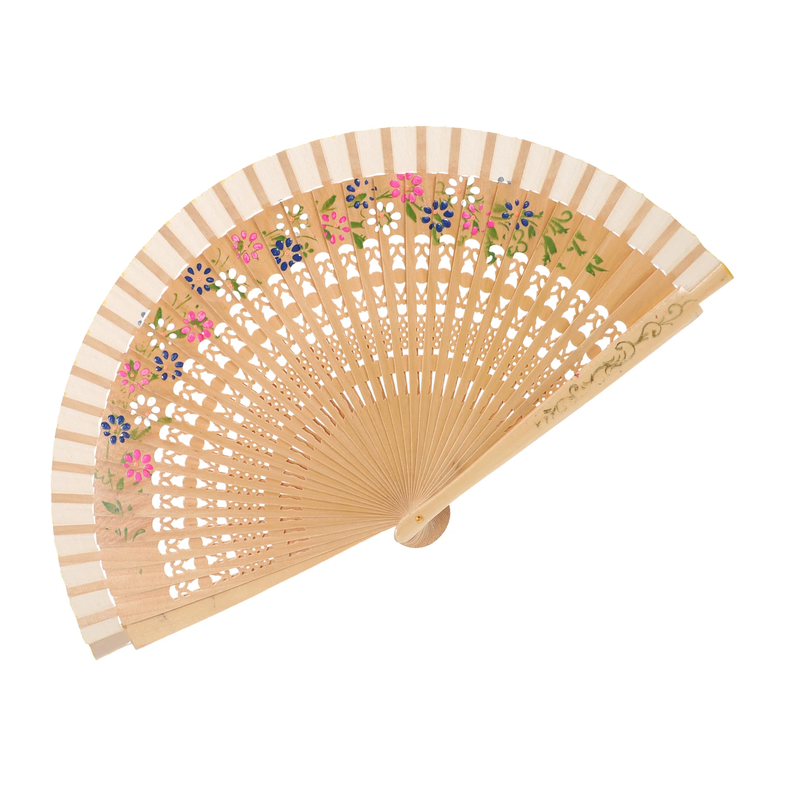 

Retro Folding Fan Foldable Hand Vintage Fans Handheld Cloth Chinese Party Favors