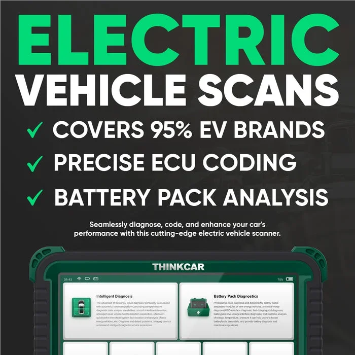 Thinkcar THINKTOOL CE EVD For Electric New Energy Vehicles Battery Pack Diagnostics Programming ECU CODING  EV Diagnostic Tool