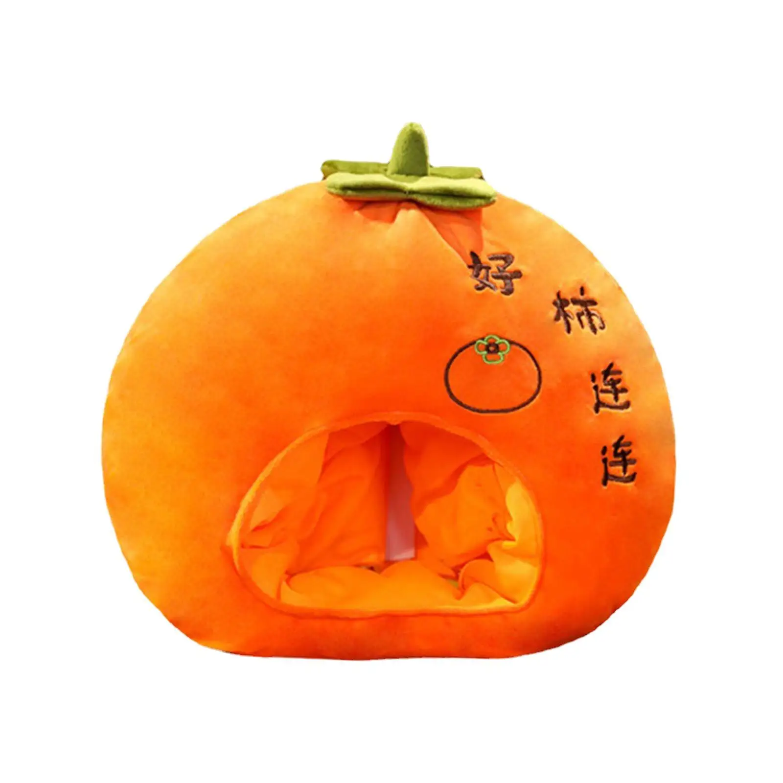 

Orange Plush Hat Photography Props Funny Novelty Hat for Winter Holiday Birthday