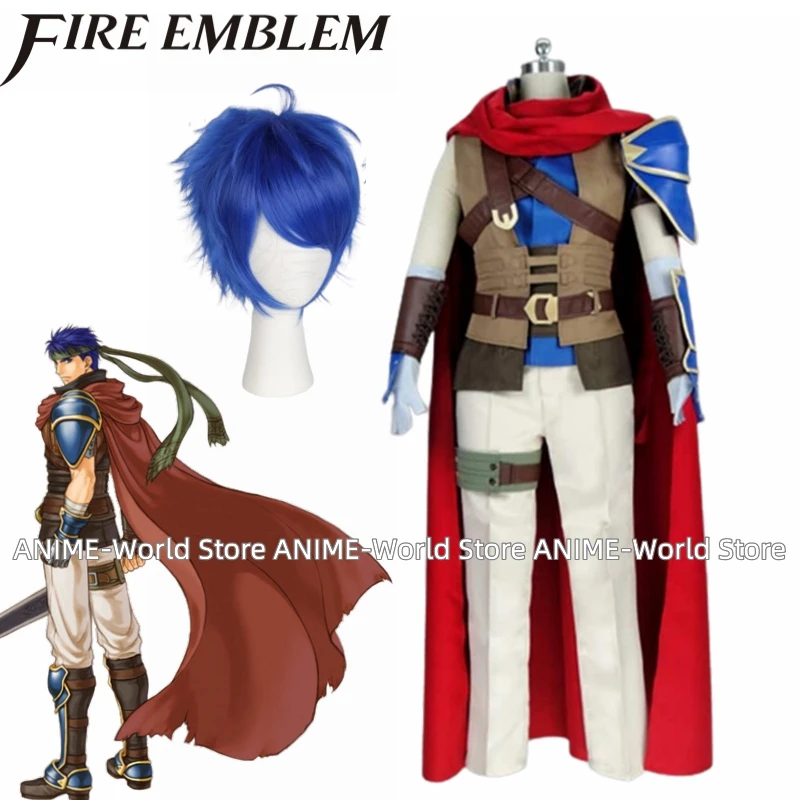 

Game Fire Emblem: Radiant Dawn Ike Cos Halloween Party Cosplay Costume Custom Made Any Size Wig