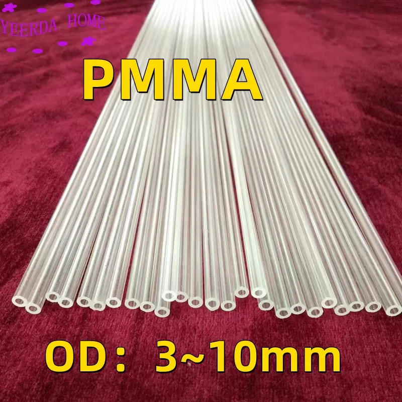 3mm 4mm 5mm 6mm 8mm 10mm Od Tube Organic Glass /lucite / Pmma Pipe Acrylic Transparent Tube