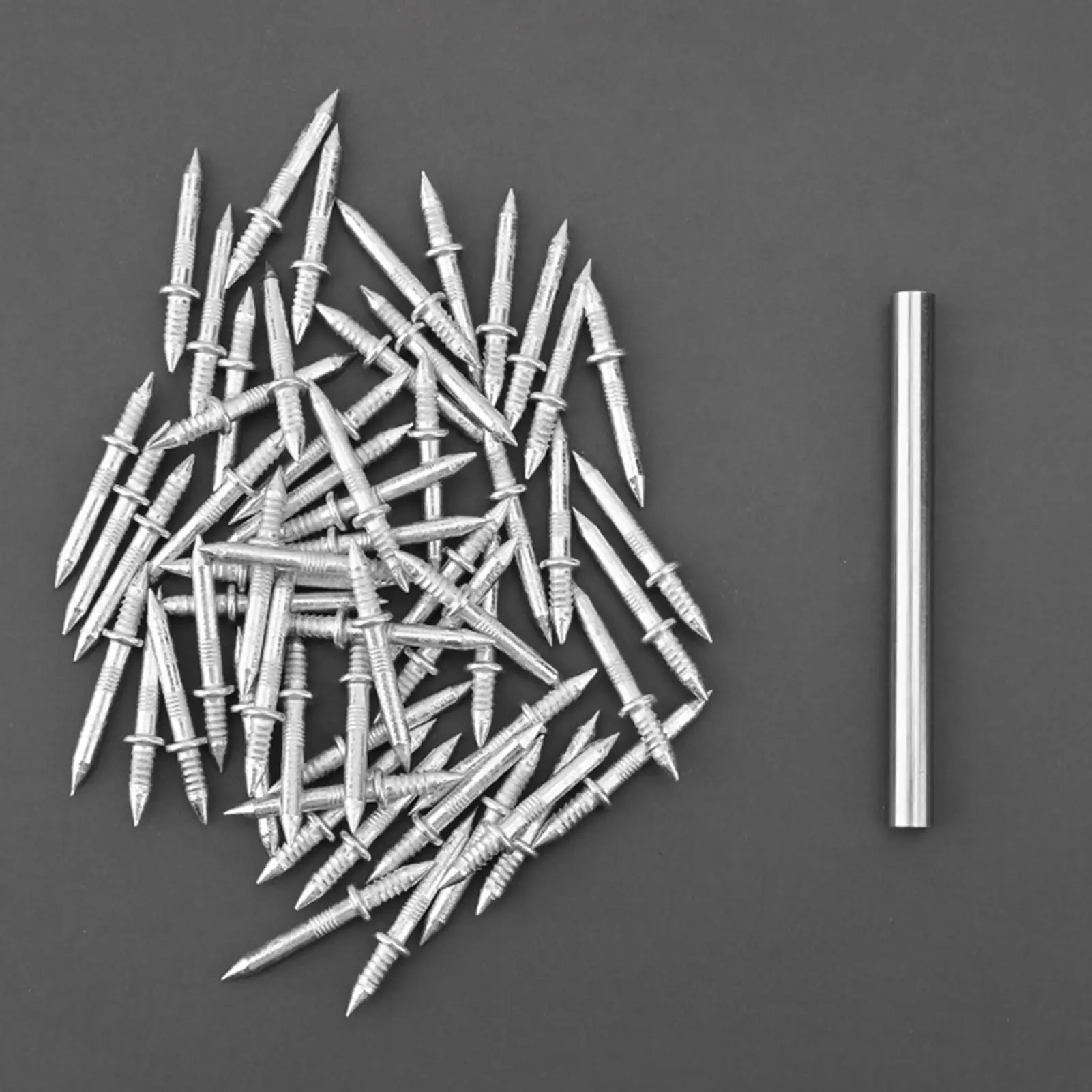 Double Head Nails Seamless Nails Skirting Thread Seamless Nail Without Marks Metal Rust-Proof Nails Wood No Trace Fixator