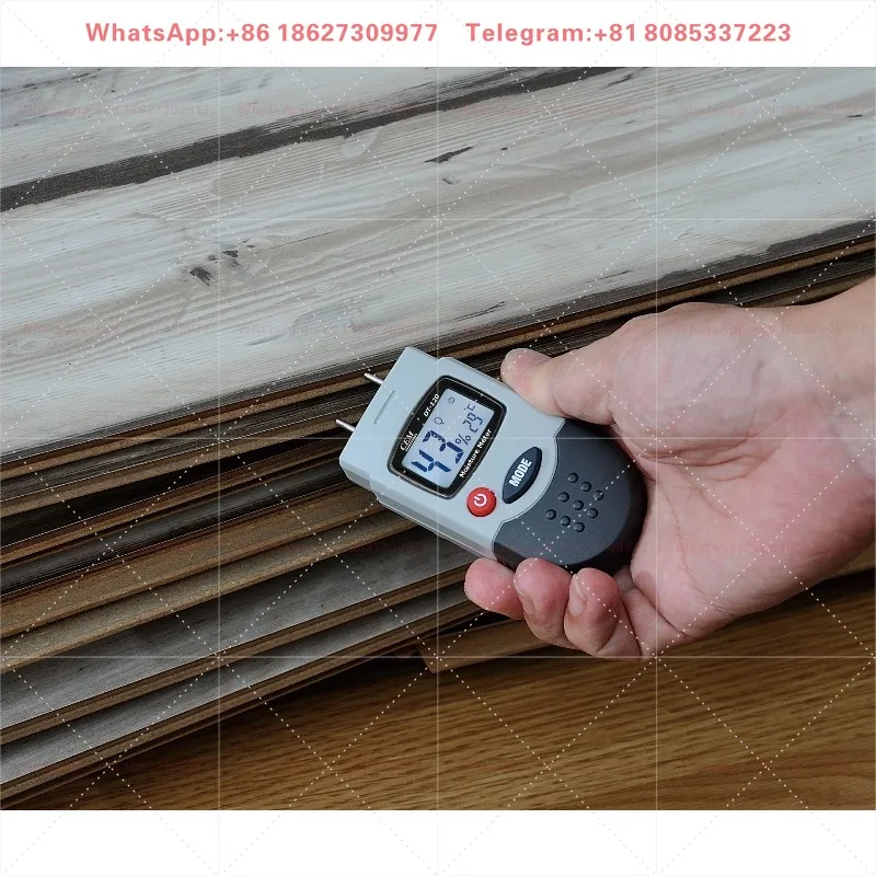 C-E-M DT-120 Industrial Grade High Precision Pocket Digital Moisture Meter Dual Backlit LCD Moisture Temperature Display User