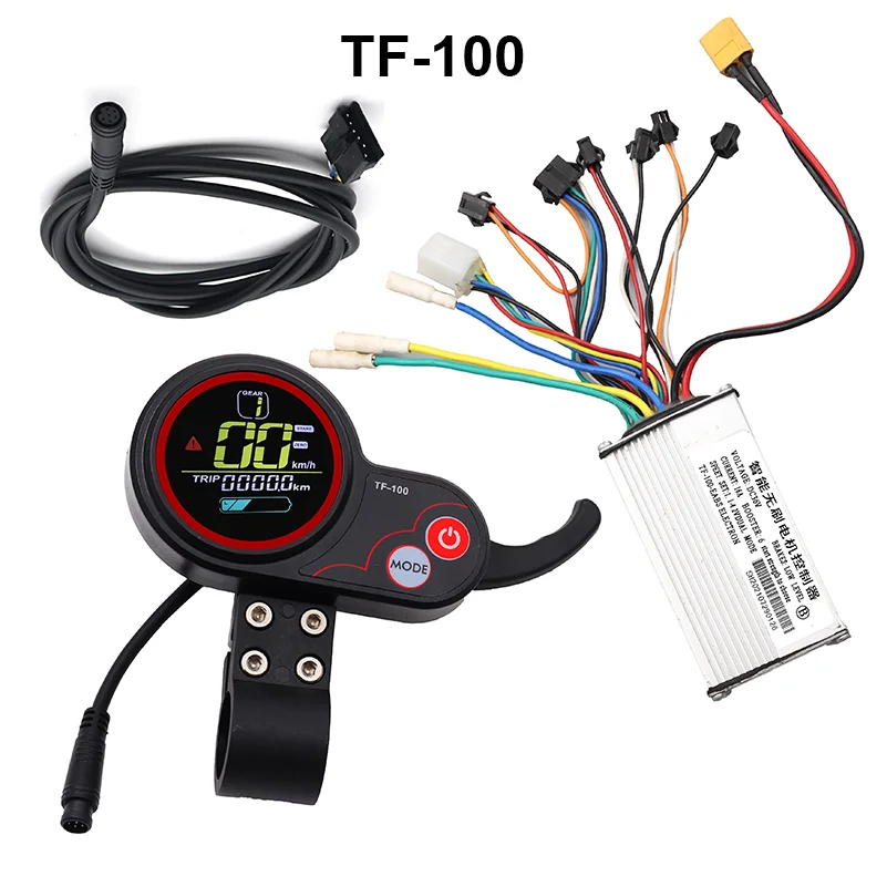 36V 16A 48V 20A Brushless Motor Controller TF-100 LCD Display Meter for Kugoo M4 Electric Scooter Bike Modification