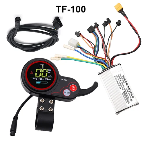 Imagen 1 del producto Controlador de Motor sin escobillas 36V 16A 48V 20A TF-100 medidor de pantalla LCD para modificación de bicicleta Scooter Eléctrico Kugoo M4
