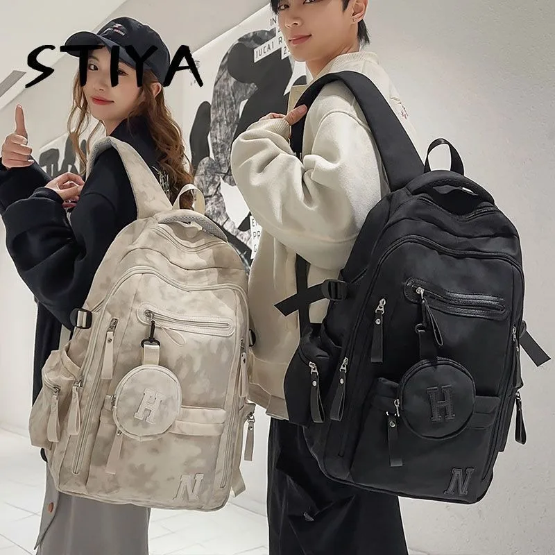 Junior High School Students' Boys' Large-capacity Double Shoulder Burden Reduction, High School Students' Spine Backpack, Women