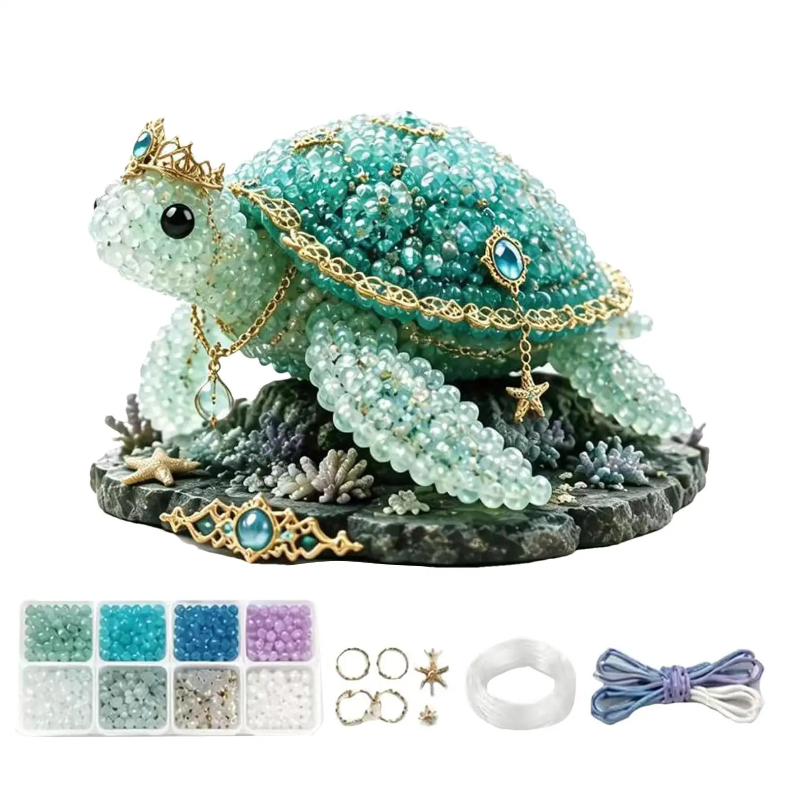Bead Animal Making Kit Realistic 3D Sea Theme Art Beaded Animals for Holiday Ornament Party Favors Classroom Activities DIY