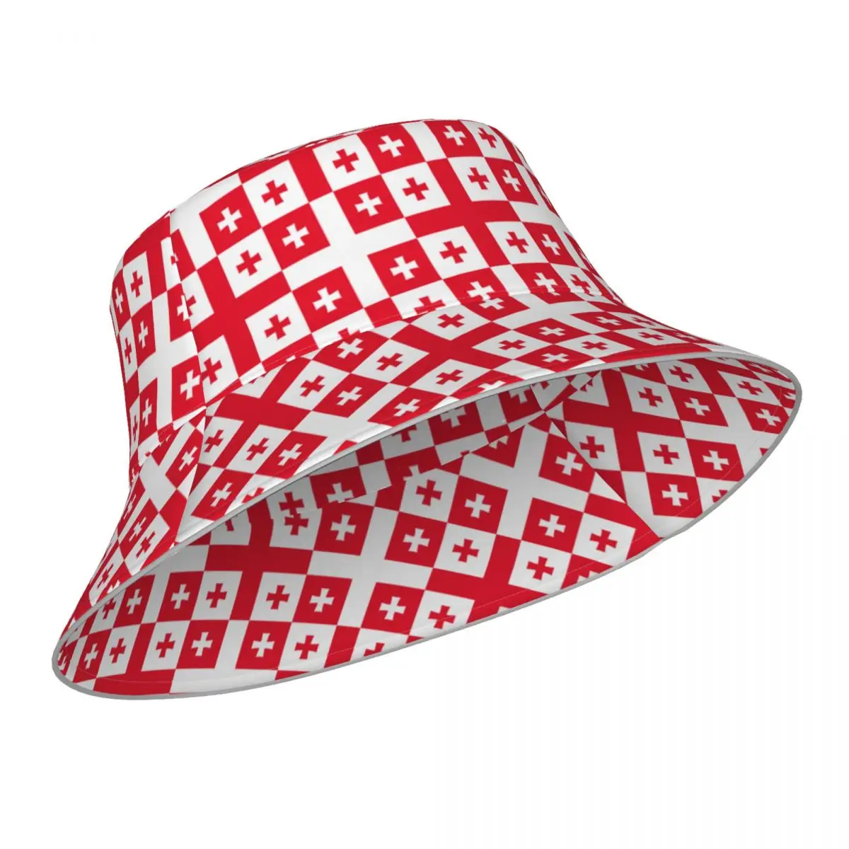 New Fisherman's Hat Unisex Fashion Georgia Flag Bob Cap Windproof outdoor Reflective Bucket Hat