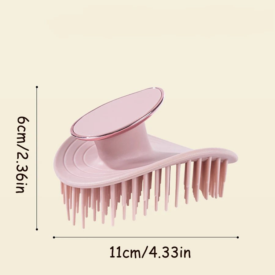 Silicone Scalp Massage Shampoo Brush - Home Hair Washing Essential for Deep Cleaning & Relaxing Scalp Massage