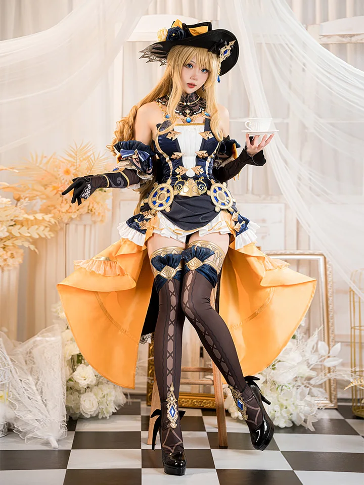 ナヴィア コスプレ フルセット 在庫あり UWOWO ナヴィアコスプレ原神インパクトナヴィアコスプレ衣装