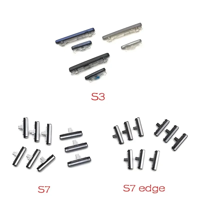 80Pcs，NEW Power Button + Volume Side Key Set Replacement Parts For Samsung S3 S4 S5 S6 S7 Edge S8 S9 S10 Plus S10E Tab S7 Fe