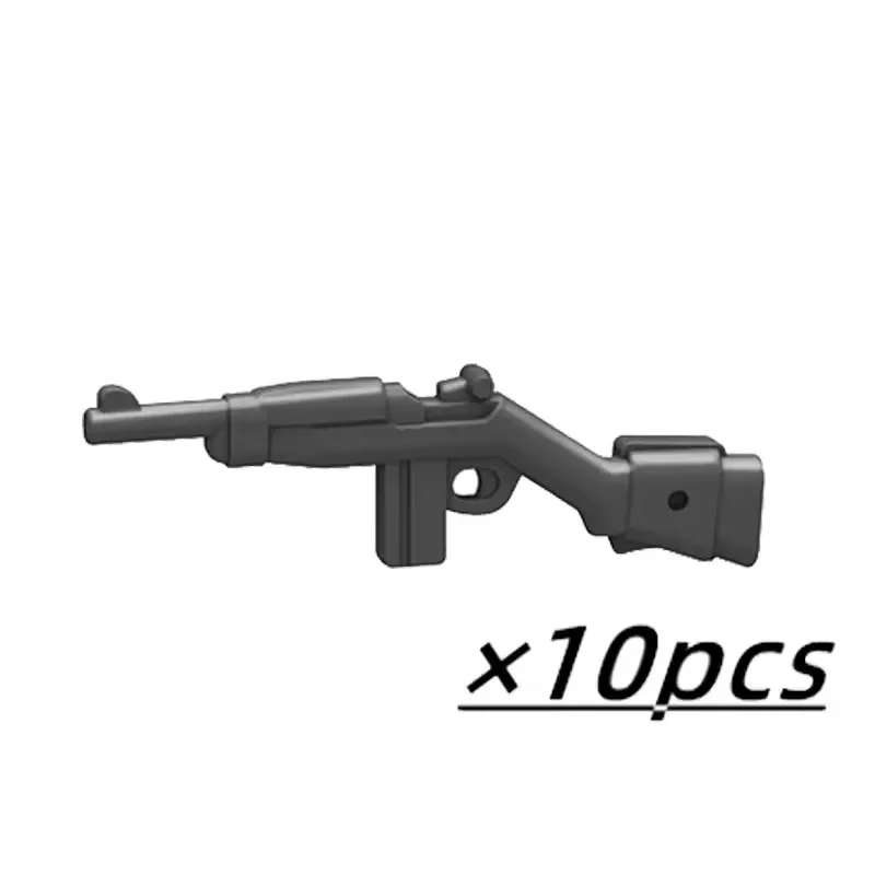 WWII Militärwaffen MOC Bausteine Figuren Soldatenzubehör US Sowjetische Gewehr Mini-Pistole Rakete MG42 RPG Kugel Spielzeug Geschenk – Detail 19