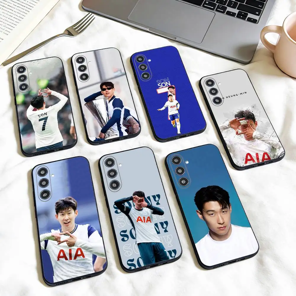 

Pride of Asia S-Son Heung-min phone Case For Samsung Galaxy A73,A72,A71,A70,A53,A52,A51,Others Soft Black Shell