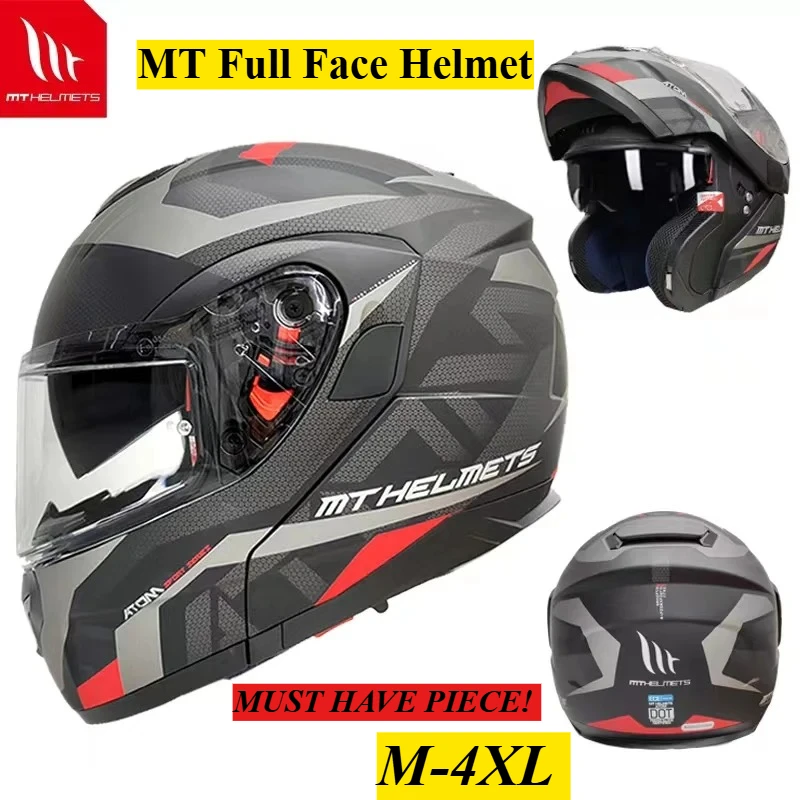 

MT мотоциклетный двойной линз локомотив унисекс мотоциклетный дорожный шлем четырехсезонный полный шлем большой размер casco perro