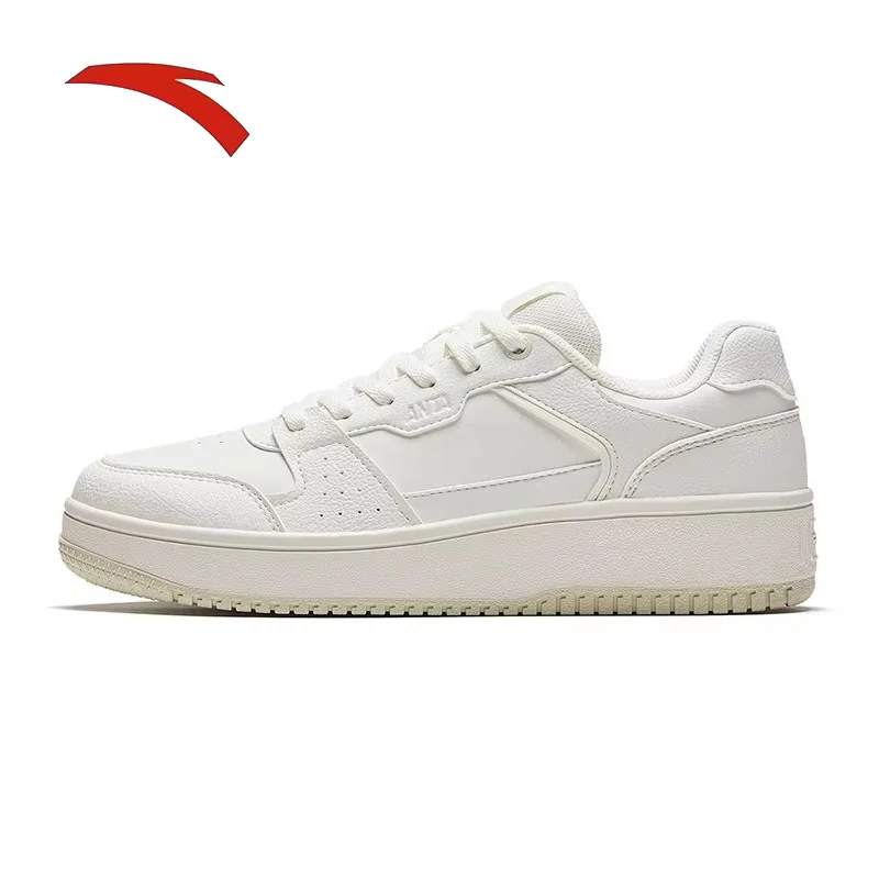 

ANTA Breaking Bamboo | Casual Low cut Board Shoes for Women in Spring, Simple White Shoes, Skateboarding Sports Shoes