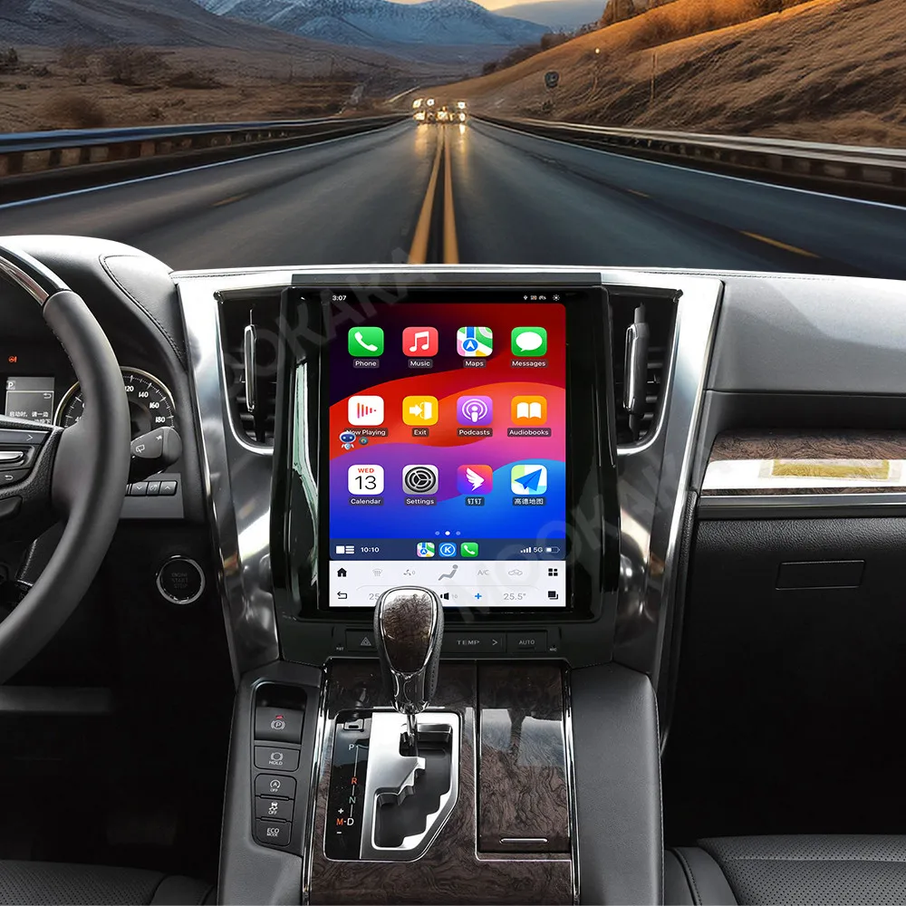 Newest Android Auto Multimedia Player For Toyota Alphard 30 series 2015-2021 Carplay Car Radio GPS Navigation 12.1