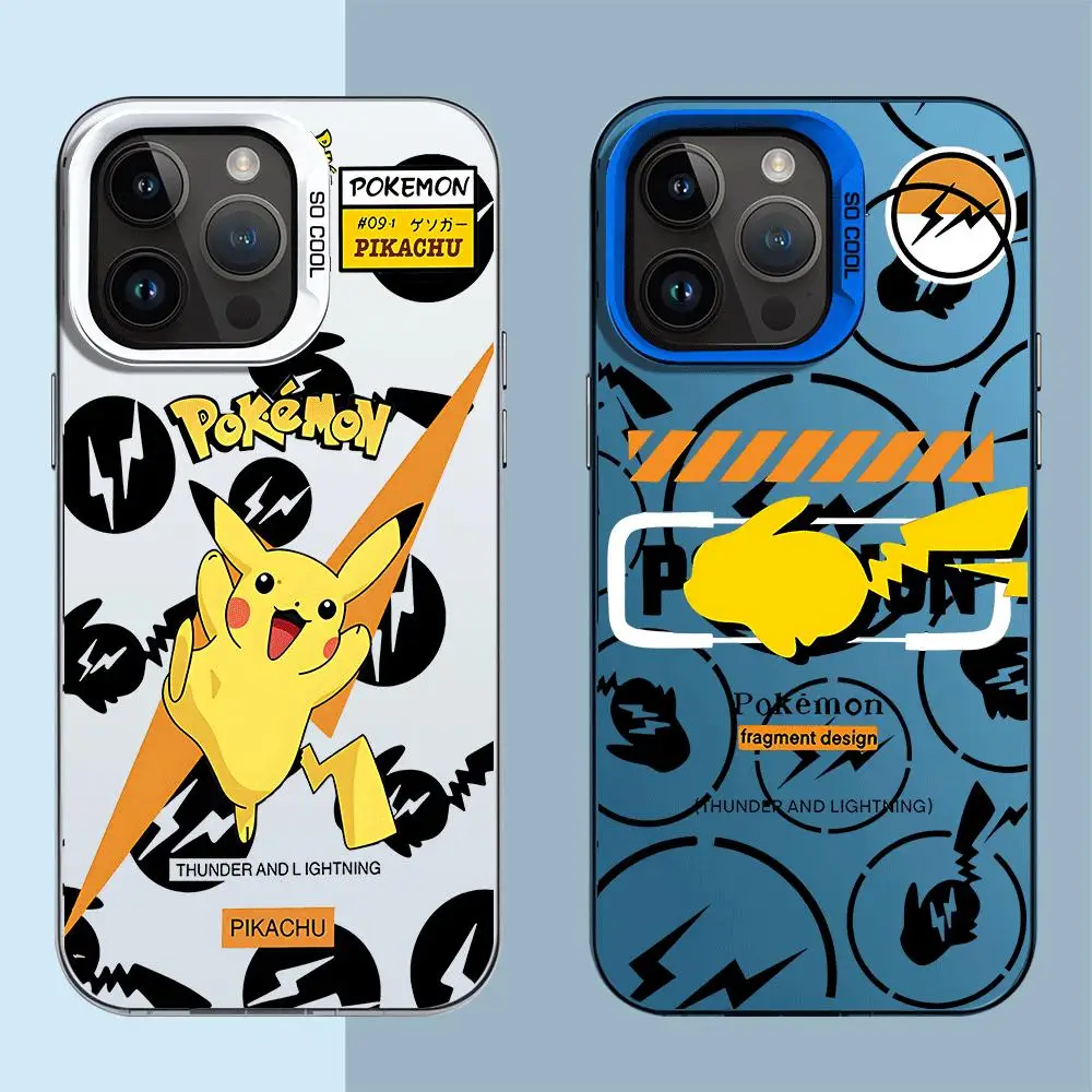 Cartoon Pokemon Pikachu Handy hülle für Apple iPhone 11 13 14 Pro Max 15 Pro Max XR 12 Pro Max x 14