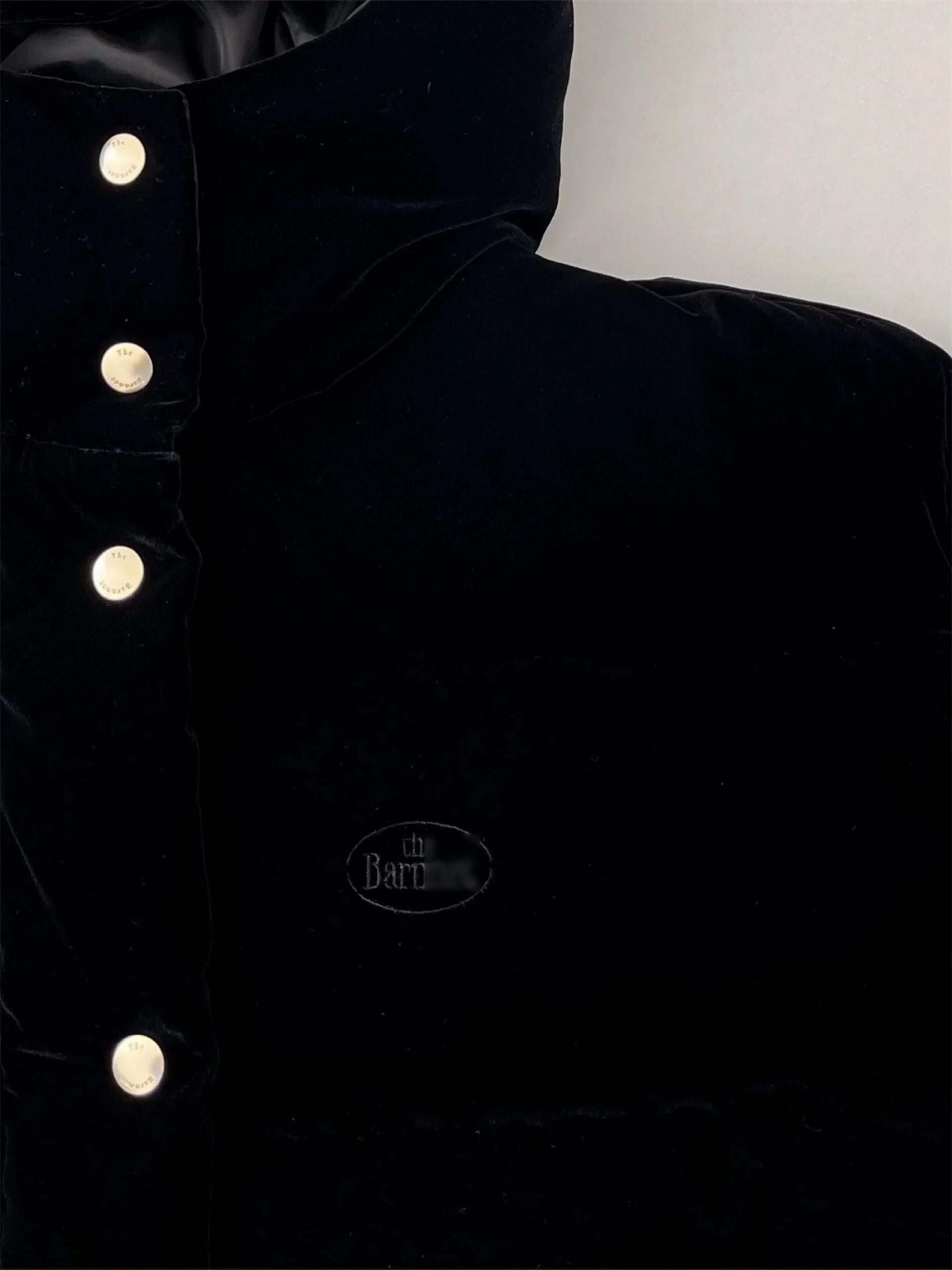 Coreano Sle Bar*net ort Velluto Allentato Piuma d'oca bianca Jaet Retro Otto Milkmaid Cappotto con cappuccio Dolce Sle Thiened Lungo S...