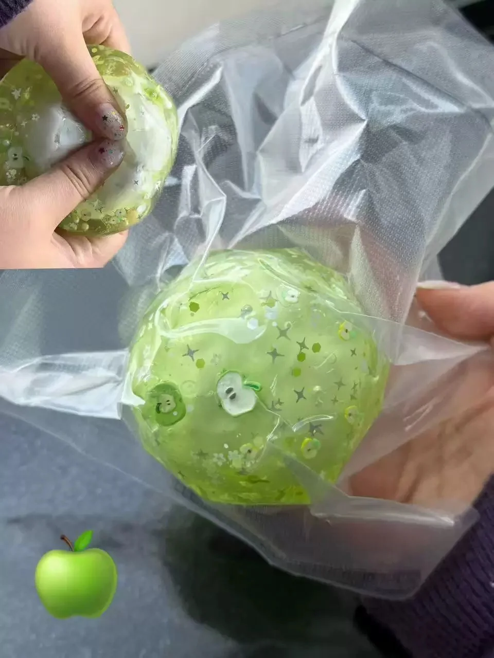 Crispy Squishy Ball Cracking Wax Crunchy Shatter Stress Ball ASMR Satisfying Pop Sound Anti Stress Relief Fidget Toys for Adults