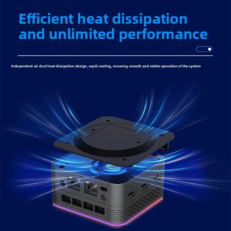 Gloednieuwe 12e generatie AlderLake N100 N150 Dual Gigabit Ethernet-poorten 3-HDMI2.0 Office Gaming 4K draagbare mini-pc