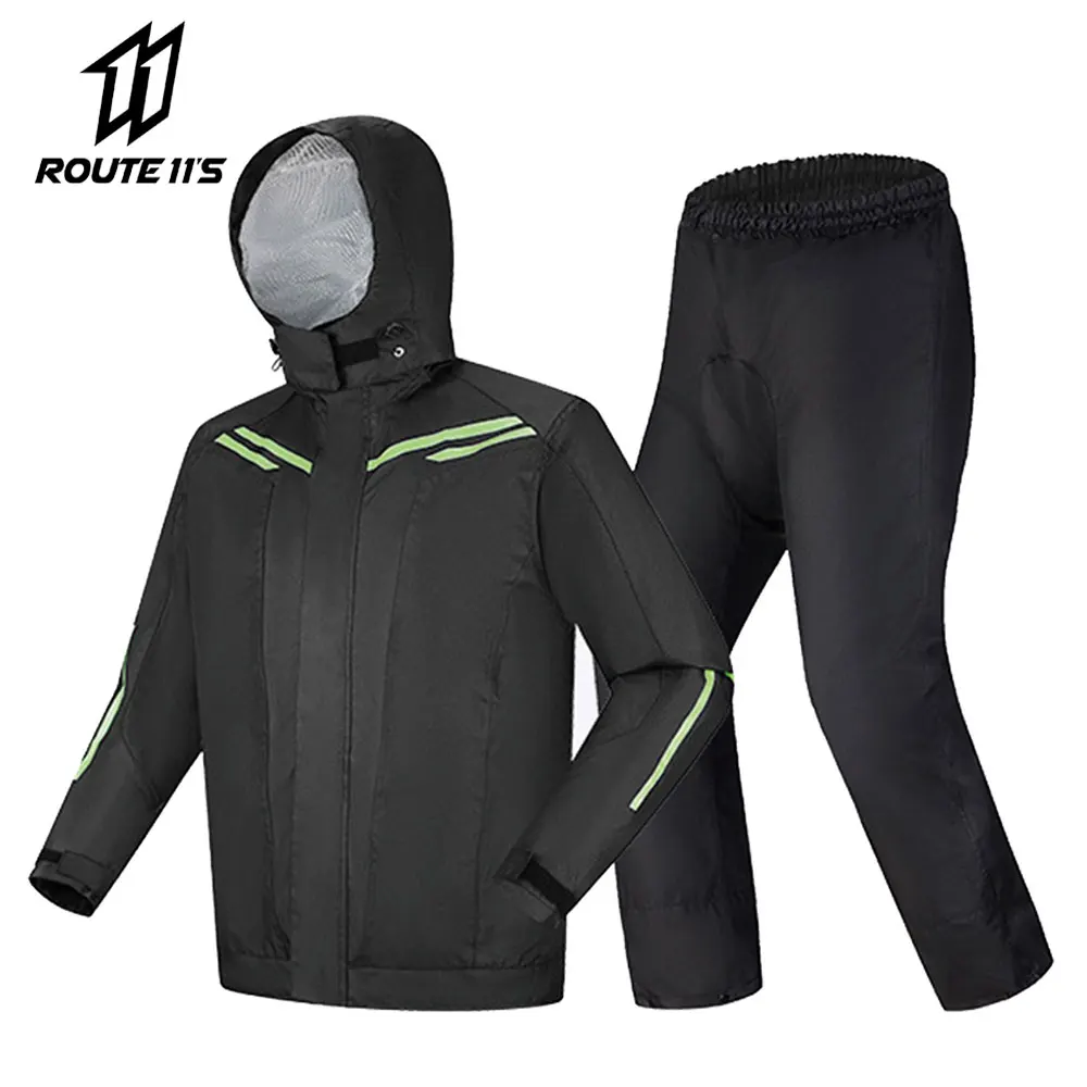 

Waterproof Biker Rain Cover Men's Motorcycle Jacket Four Seasons Raincoat For Motorcyclist Hiking Fishing Clothing Rain Suit