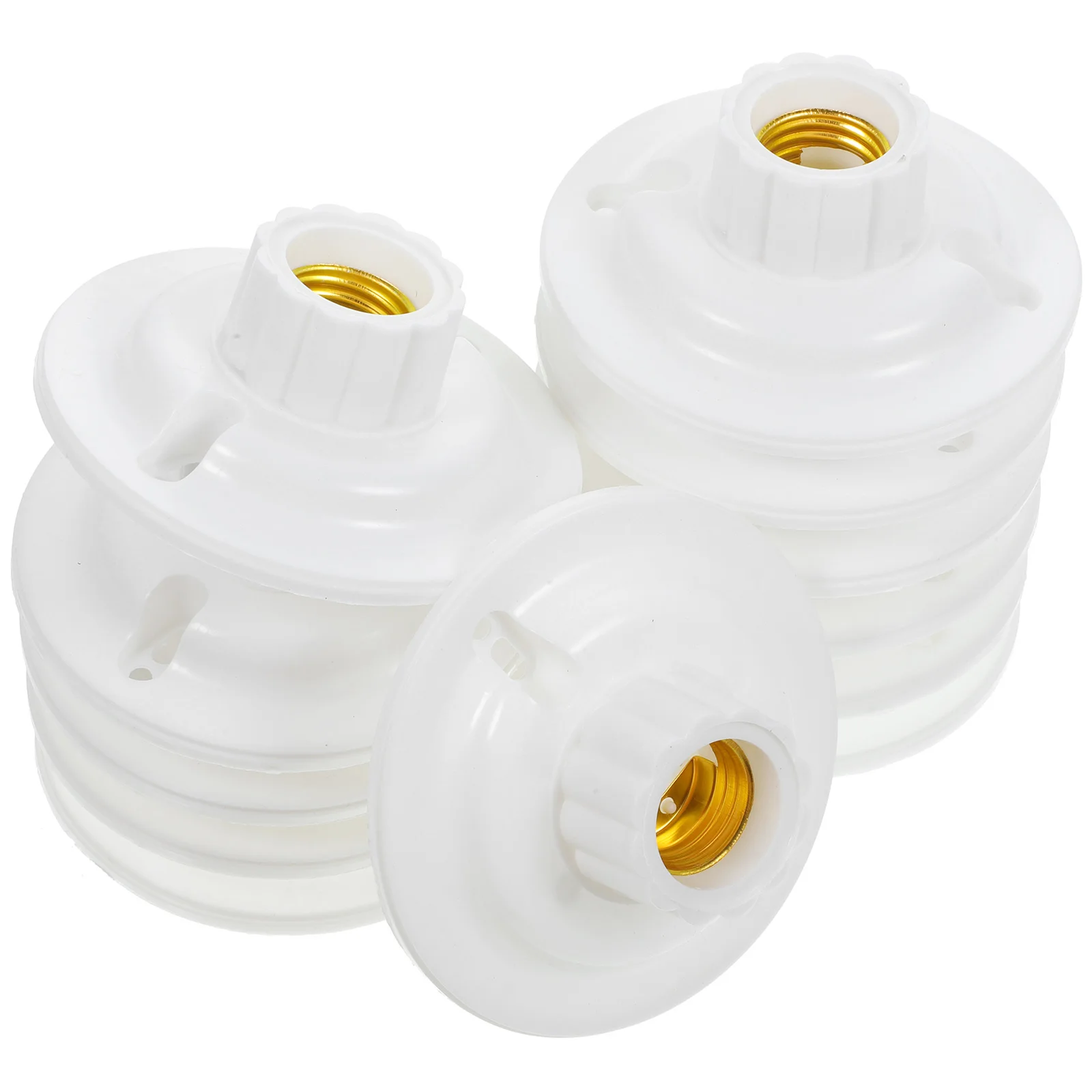 Soporte de lámpara de ciruela, adaptador de enchufe, Base de bombilla de escritorio, soportes de enchufe E27, reemplazo de plástico, 12 Uds.