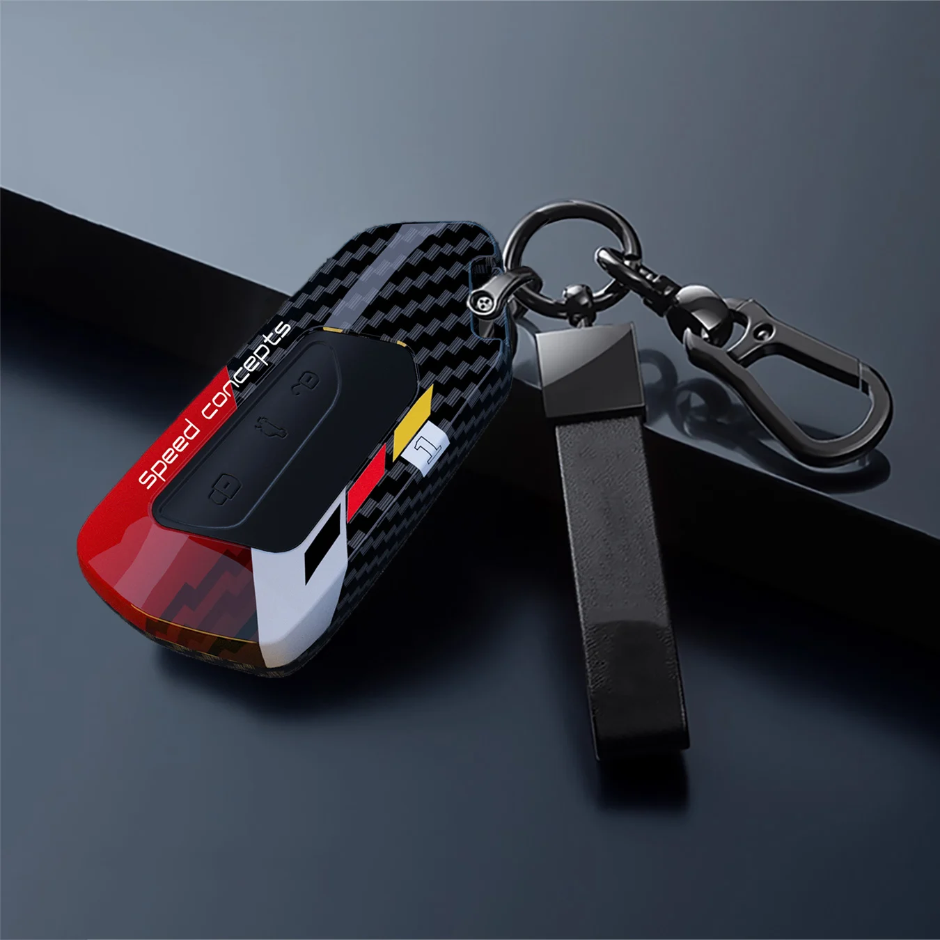 

Чехол для ключа автомобиля с граффити из АБС-пластика, защитный чехол для пульта дистанционного управления для VW Volkswagen Golf 8 ID.3 ID.4 Skoda Octavia A8 MK4 MK8 GTI R