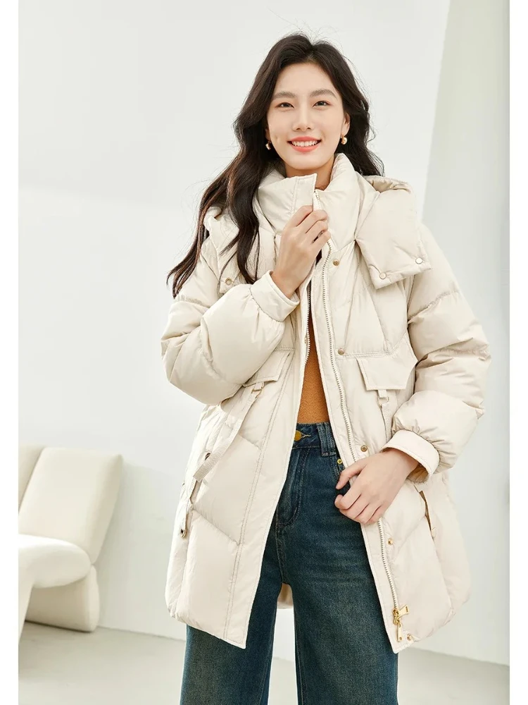 VIMLY femmes banlieue longue blanc canard doudoune hiver Simple