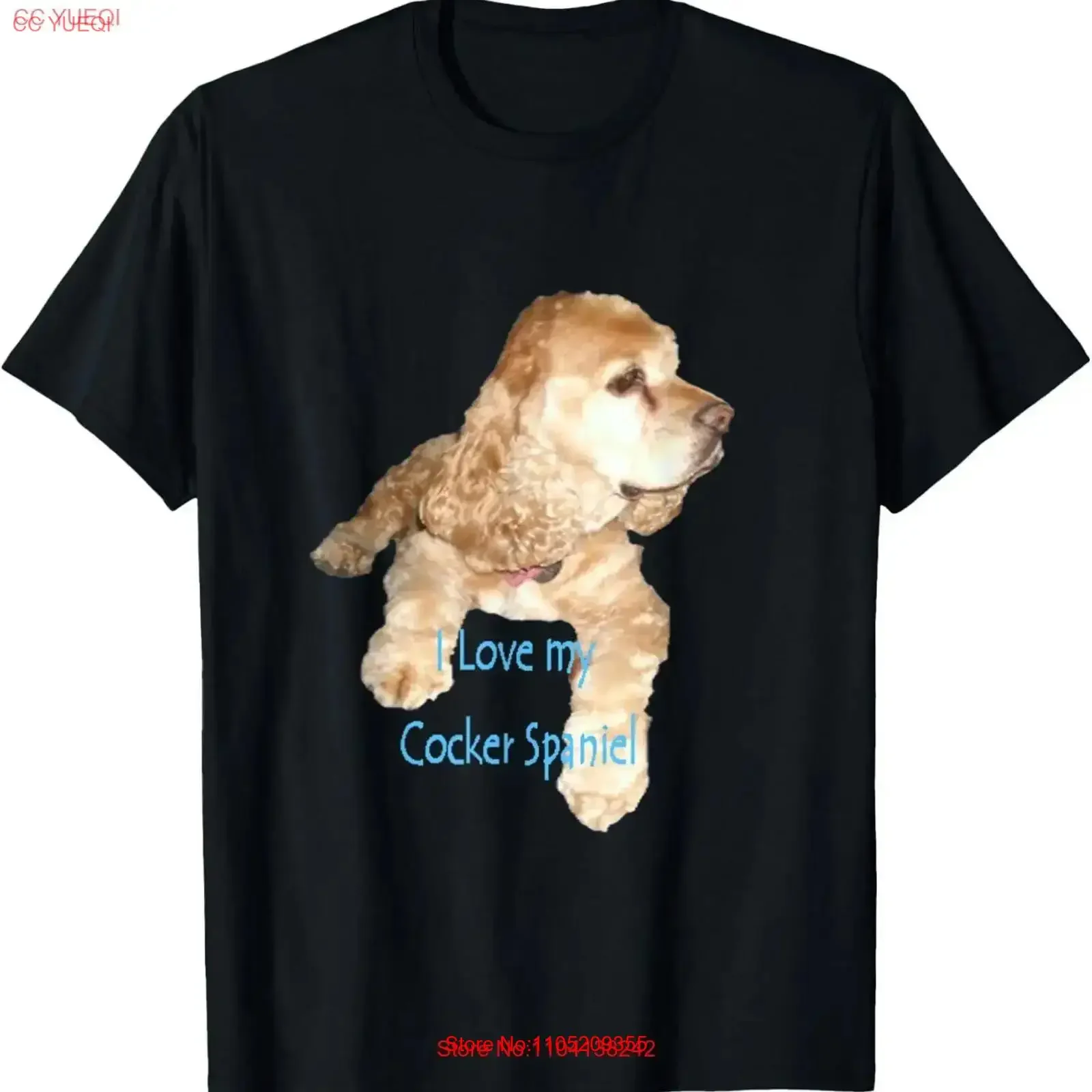 

Футболка с собакой-кокер-спаниелем «Я люблю своего собаки-спаниеля», винтажная, мягкая, дышащая, повседневная, удобная, с рисунком, модная, слегка стильная