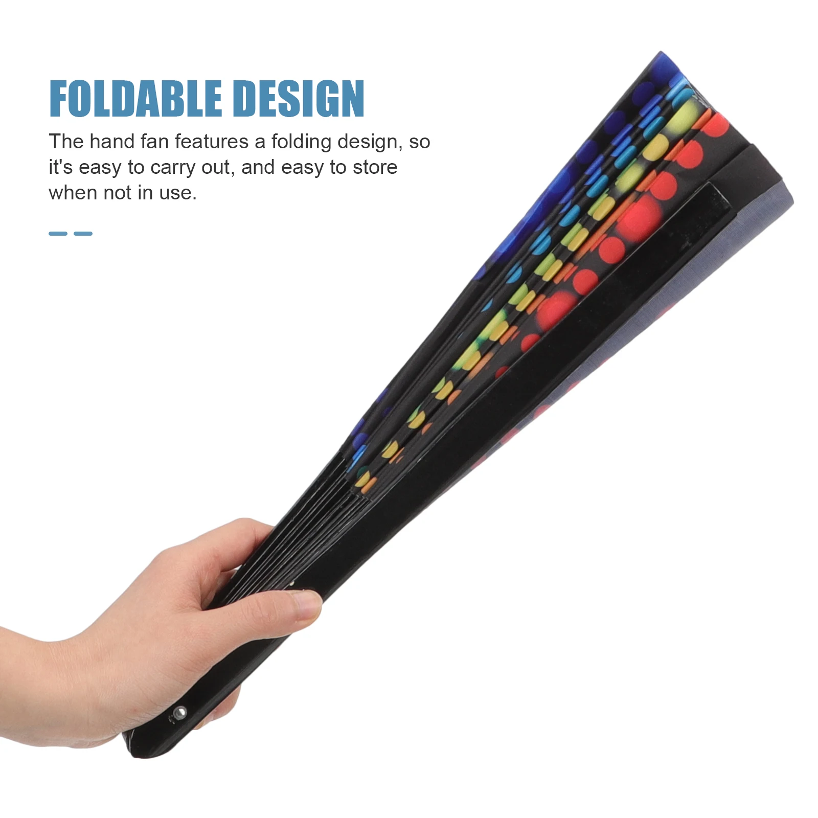 

Bamboo Bone Kung Fu Foldable Hand Fan Durable Decorative Fan for Party Home Dance Stage Decoration Chinese Style Smooth