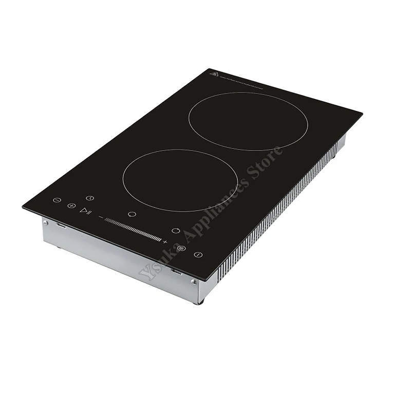 Ceramic Stove Intelligent Household Embedded Double-head Infrared Stove Light Wave Electric Stove Barbecue Fire Boiler