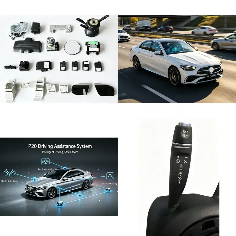 for JIECHENG P20 Driver Assistance Package for Mercedes Benz C Class W205 GLC X253 with L2 ADAS Active Cruise Control Brake