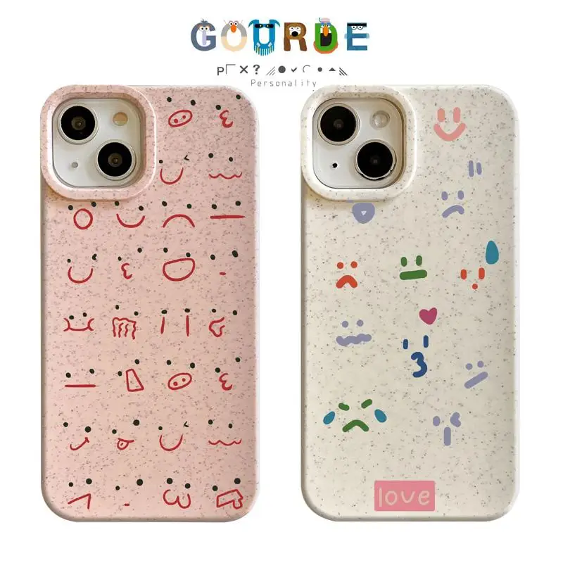 

Gourde Funny Expressions Patterns Phone Case for Iphone 16 15 14 12 13 11 Pro Max Ip 7 8 Plus Iphon X Xs Xr Xs Max