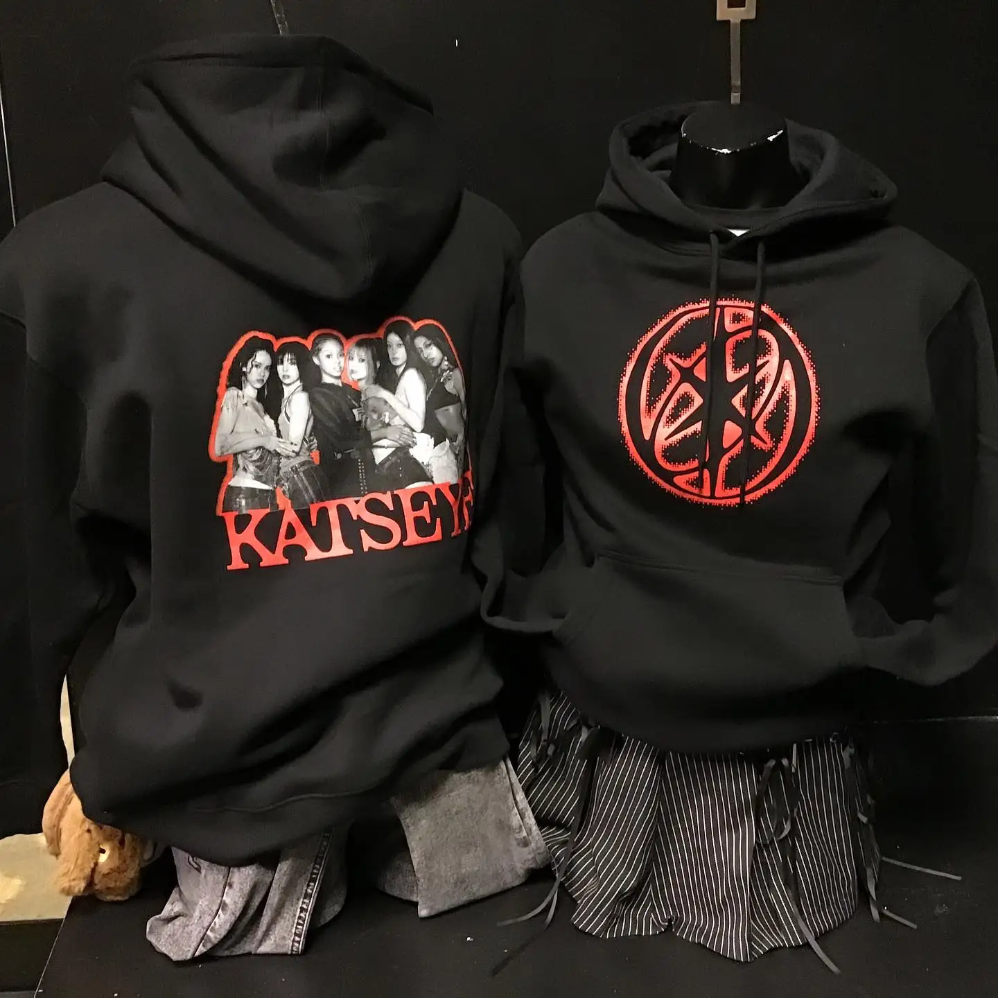 

Katseye периферийные устройства толстовка с графическим принтом для мужчин и женщин, модный свободный повседневный пуловер, уличная одежда в стиле хип-хоп Y2k, толстовка большого размера