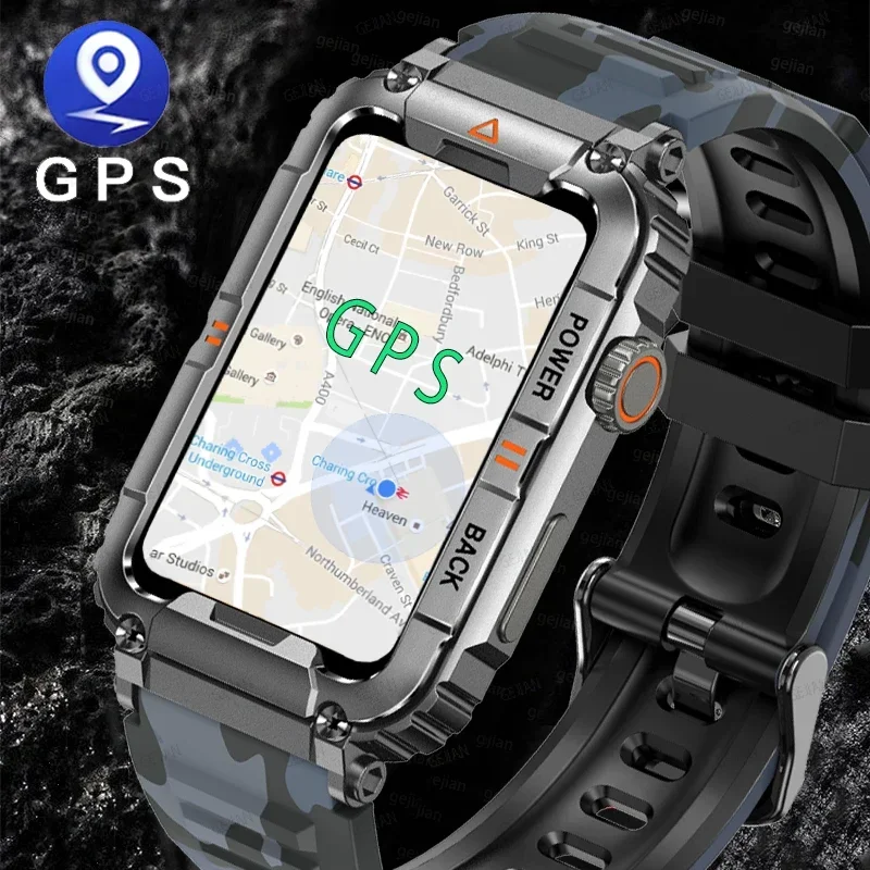 

Men's 2024 Smartwatch - for Android IOS Fitness, IP67 Waterproof Military Look. Monitors Health. with AI Voice & Bluetooth Call.