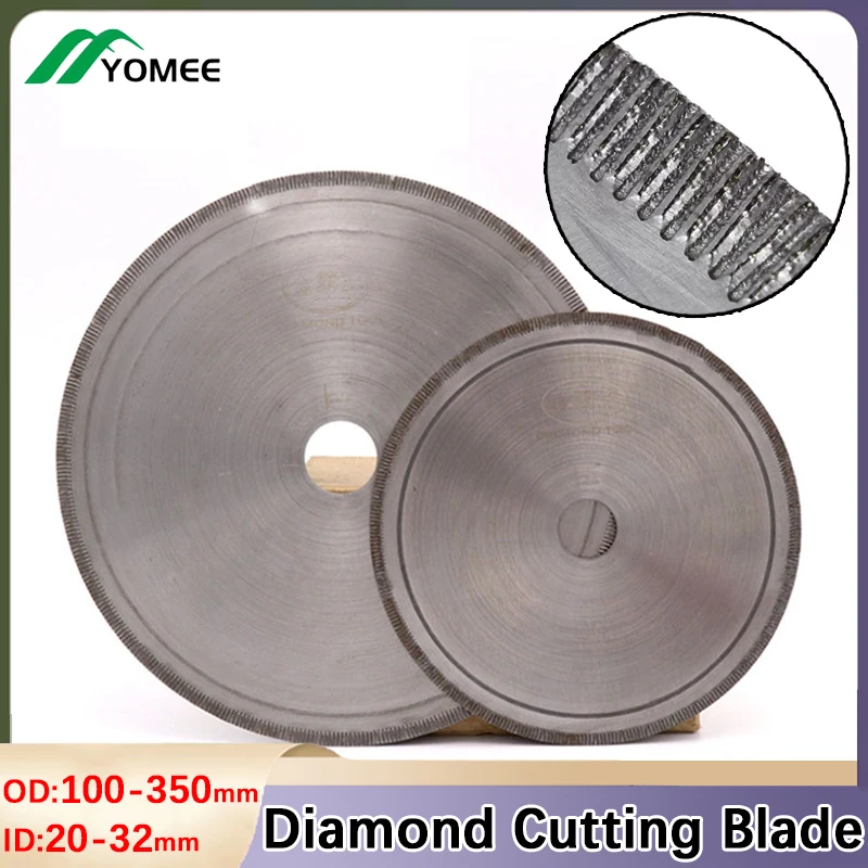 Diamond Circular Saw Blade Straight Tooth Super-thin Lapidary Cutting Wheels Gem Crystal Jade Glass Cutting Processing Tool
