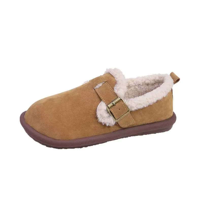 Comwarm Bawełniane buty damskie Fluffy Fuzzy Non-slip House Slides Faux Fur Plush Lined Ciepłe kapcie dla kobiet do użytku wewnątrz i na zewnątrz