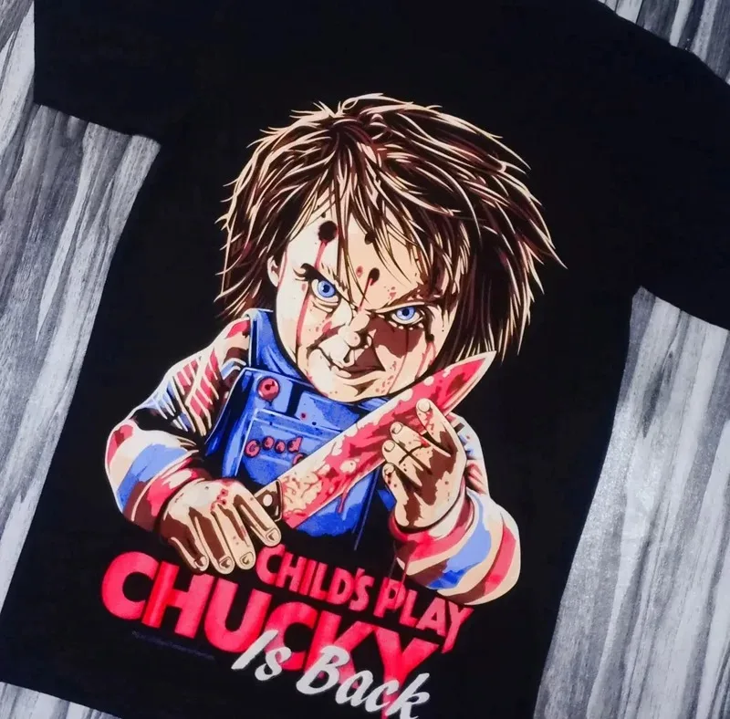 Classic Child's Play Chucky I'm A Good Guy Vintage Horror Movie Graphic T-Shirt Cotton Men Women Streetwear Tee