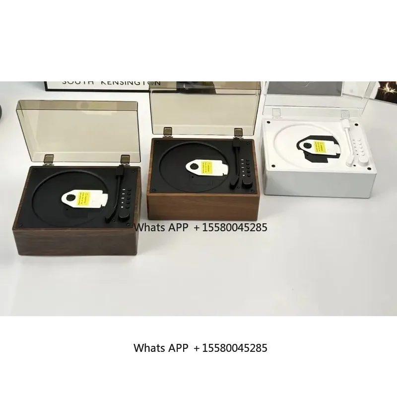 Retro Rechargeable CD Disc Player, Bluetooth Audio Speaker For Household Entertainment Music Playback