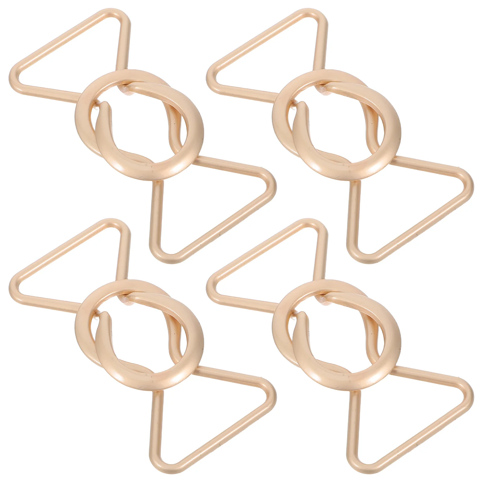 

4Pairs 8-Shaped Metal Buckles Decorative Alloy Waist Clasps Suitable for 3Cm Belts Women Maternity Overalls Daily Use