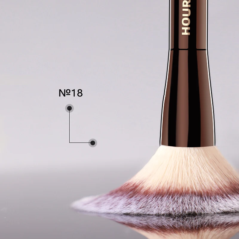 Hourglass Makeup Brush- No.18 Veil Powder Brush Soft Fiber Hair Double Head Powder Fashion Design Single Face Brush