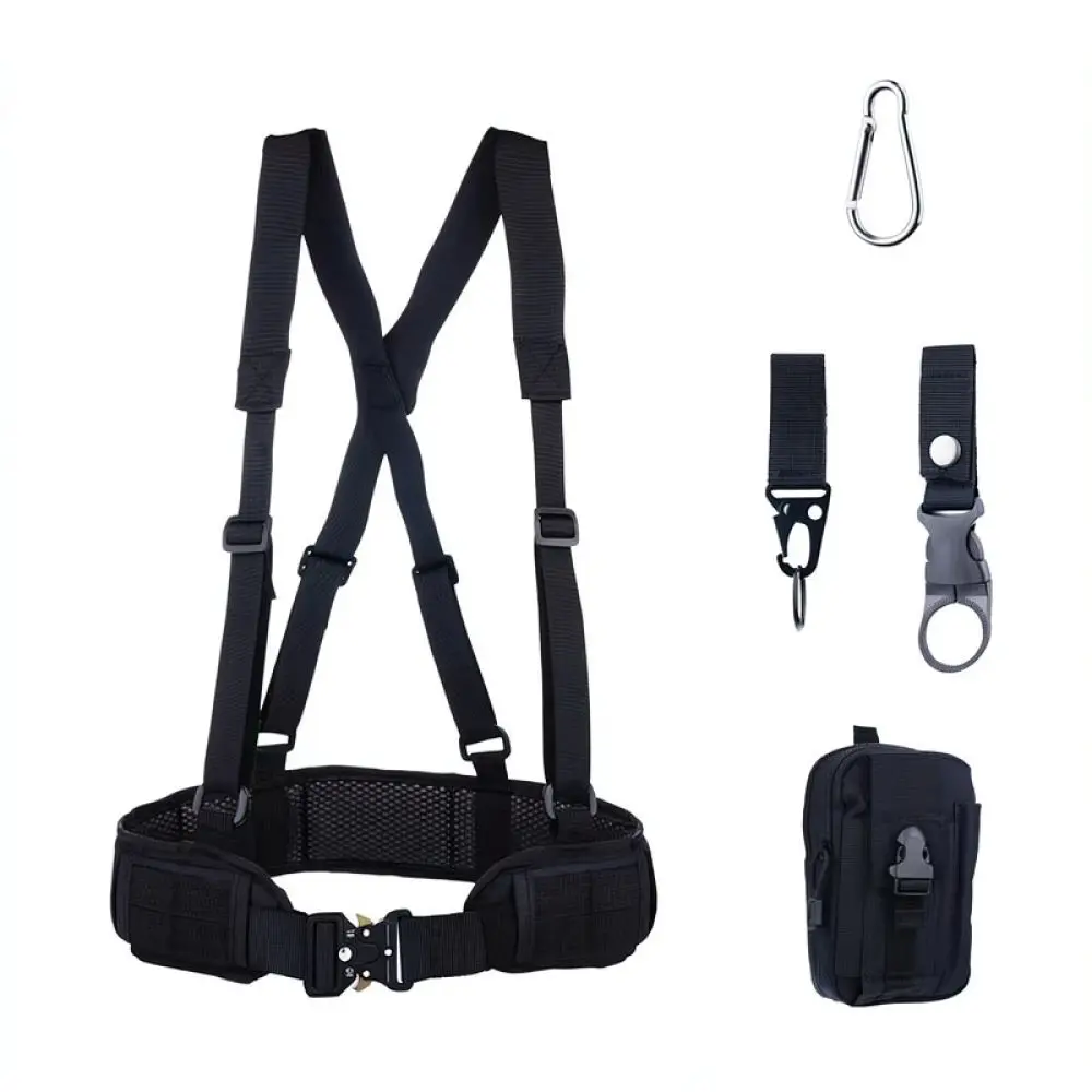Modular Tactical Waist Belt Molle Utility Support Harness Durable Canvas For Outdoor Hunting Shooting Activities